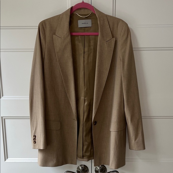 MARELLA Elegant Tan Blazer - Picture 2 of 8